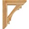 Ekena Millwork Merced Slat Rough Sawn Bracket w/ Offset Brace, Western Red Cedar, 8"W x 30"D x 36"H BKT0806X30X36MRC06RWR - alternate 2